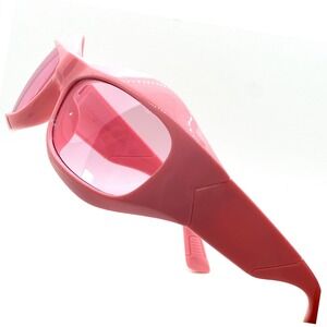 Pink Fashion Sunglasses Women Trendy Shield‎ Sun Glasses Wrap Y2K Shades Gafas